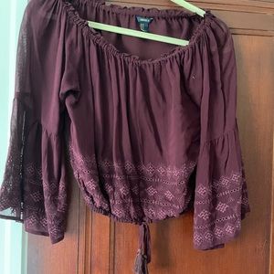 Forever 21 off the shoulder top